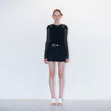 Shimizu pattern tee black