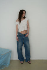 Harbor ribbon blouse_ivory