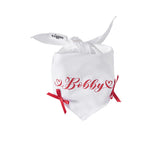 Naming merry ribbon bandana (White)