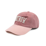 GC059 NOTNOW Color Block Washed Cotton Ball Cap (PINK)