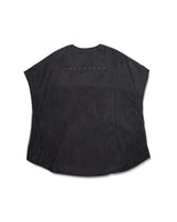 テンポラリーキュプラブラックグレーTシャツ