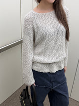 Soft raglan net knit(3color)