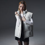BOLDEST GOOSE PADDED VEST-WHITE