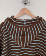 Milk Stripe Dangara Striped Hooded Knitwear