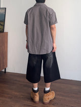 Plaid Western Check Half Shirt (2color) (No.967)