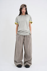 Layered roll-up t-shirt