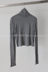 AタートルネッククロップドTシャツ