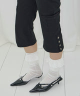 CARGO CAPRI PANTS (BLACK) F26QD152