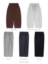 [4SEASON]サイドストラップタックスウェットパンツ(5color)