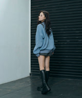 UNISEX ルーズポロニット