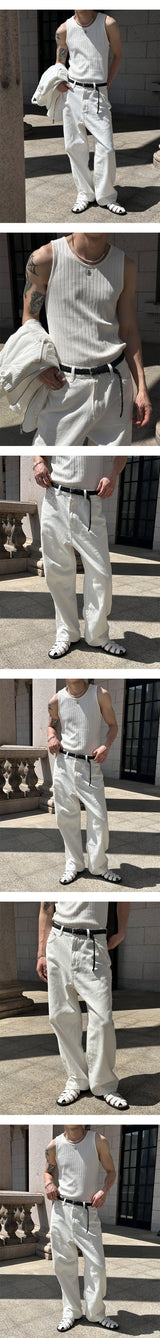 [4SEASON] Formal basic denim pants(3color)