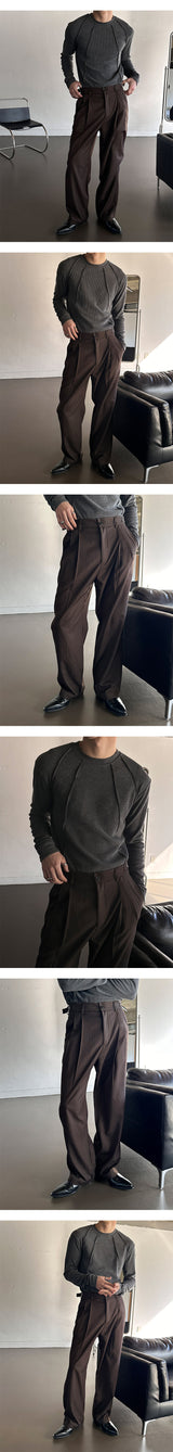 [S/S] Stripe two tuck slacks(2color)
