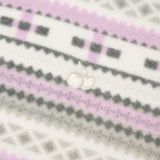CHERRY FLEECE HOODIE ZIP UP [IVORY]