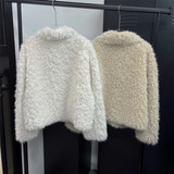 [F/W]ソフトブークレヘアファージャケット(2color)