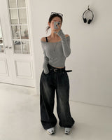 [BELLIDE MADE] Lapto Daily U-Neck T-Shirt