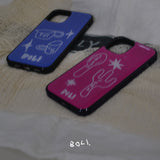 SPOON N FORK 002 HOTPINK EPOXY CASE