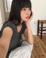 ユウカンカンリボンパフドレス