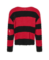 25FW★ [LANARCH] Destroyed Stripe Knit