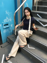 レオンスリムボタン半袖Tシャツ (4c)