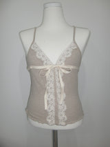 Vintage Mood Ribbon Lace Sleeveless
