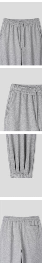 [UNISEX] Hard cotton wide jogger pants (4color)