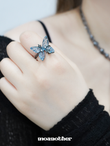 Blue Butterfly Ring