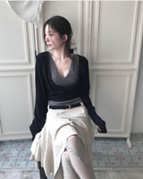ヌディヘアラップVノースリーブトップ