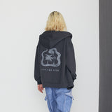 イントゥザワイルドスネークフーディージップアップ Charcoal