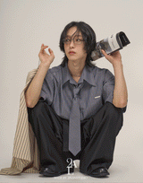 [LAN ARCHIVE][Tie SET] クラシックシアーサッカータイstハーフシャツ (2 color)