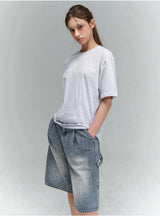 BTB : ウェーブウォッシングカーペンターショーツ [BLUE CORE] [UNISEX]
