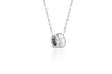 26SS★ Champagne Full Moon Silver Duo Shine Necklace S