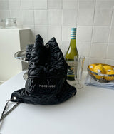 Flower backpack black