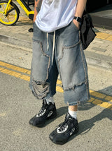Blue low vintage half pants 1C