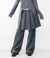 Merci pleated skirt layered pants