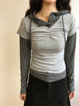 Serine shirring t-shirt (4color)