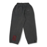 Applique STGM Pigment Washed Wide Jogger Pants Charcoal / Sky Blue
