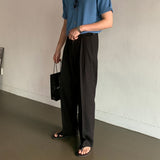 LMN セイントトゥタックリネンワイドパンツ (3 colors)