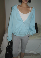  Unisex Basic Loose-Fit Zip-Up Hoodie for Transitional Seasons