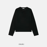 カインワッフルクロップロングスリーブ 3C