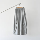 LCKカーブドピンタックワイドパンツ