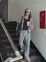 Resin flare fit banding pants