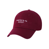 [24SS] BASIC SMALL LOGO BALL CAP R WINE