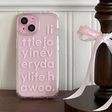 lettering jelly hard case (pink)