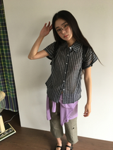 Dolman check shirt (4color)