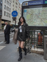 Tiny Washing Leather Skirt
