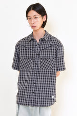 ALARM ラインウェスタンシャツ (GRAY)