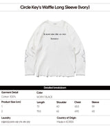 Circle Key's Waffle Long Sleeve (Ivory)