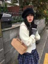 ニットフードジップアップ (3color)