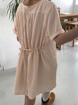 SOFT FLOWER BUTTON DRESS (2C)