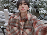 3 TAP Hairy Wool Check Jacket (2color)